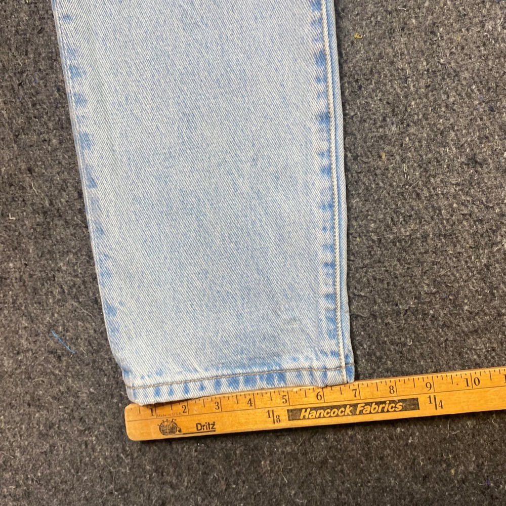 Levi 501 Original Fit Jeans Sz 29 Mens Light Blue Grunge Distressed Button Fly - Picture 11 of 13